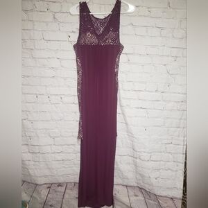 🧡Bailey blue maroon fitted ruched dress